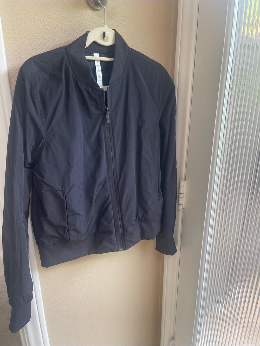 lululemon athletica Black Bomber Jacket with Zip Front